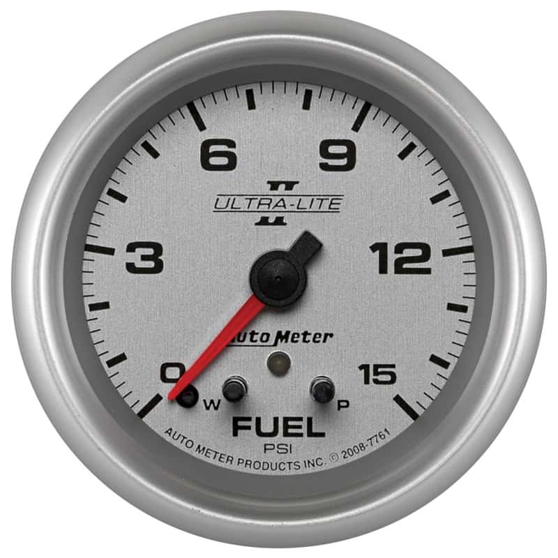 AutoMeter — AutoMeter Gauge Fuel Press 2-5/8in. 15PSI Stepper Motor W/ Peak & Warn Ultra-Lite II
2-5/8" FUEL PRESS, 0 - view 2