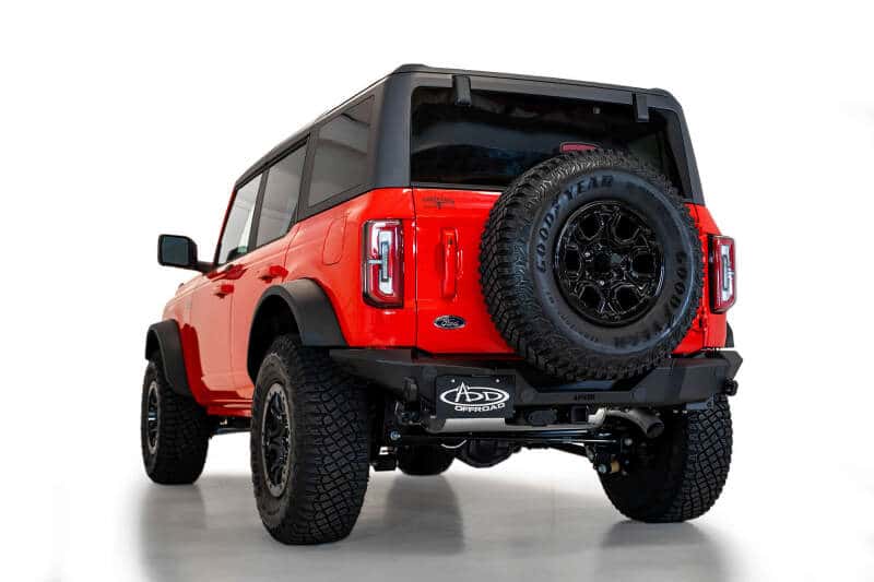 Addictive Desert Designs — Addictive Desert Designs 2021+ Ford Bronco Rock Fighter Rear Bumper - Hammer Black
Bumper- Rear
Bumpers - view 2