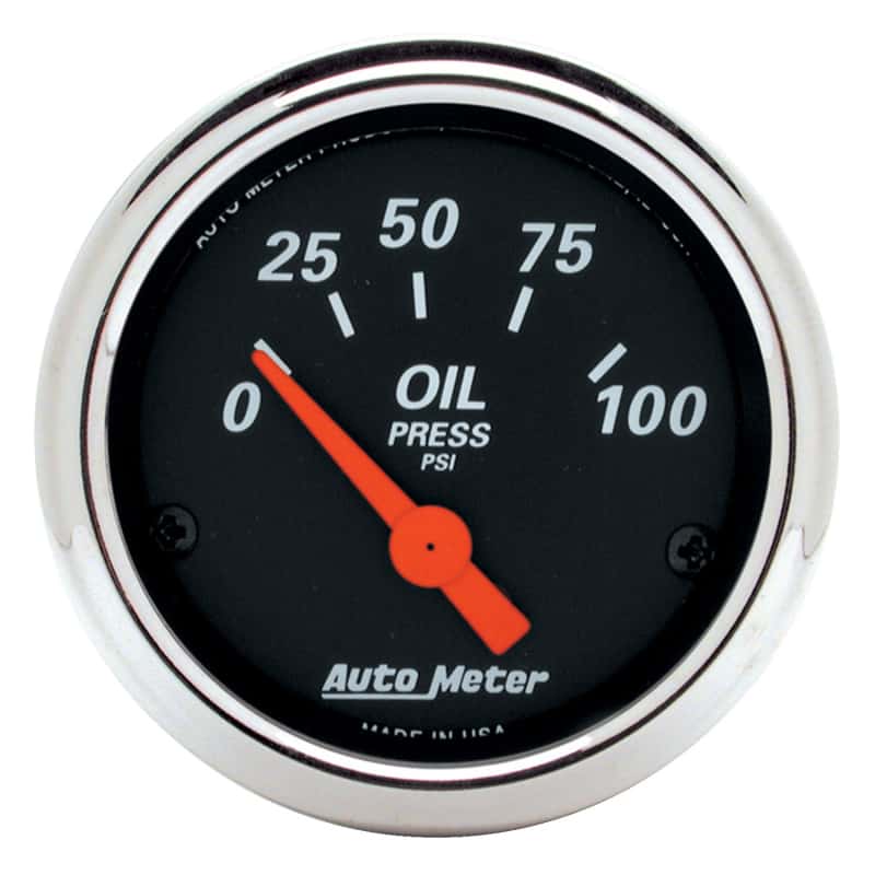 AutoMeter — Autometer Designer Black 2 1/16in 100 PSI Electronic Oil Pressure Gauge
GA 2" OILP ELEC DB - view 3