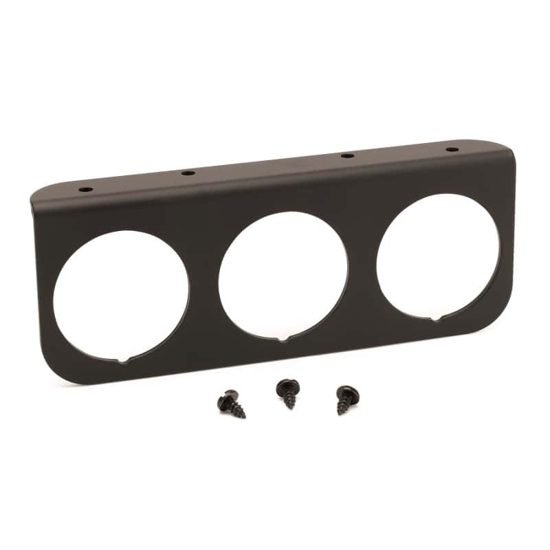 AutoMeter — Autometer 2-1/16in Black 3-Hole Gauge Panel
2" 3-HOLE GAUGE PANE - view 1