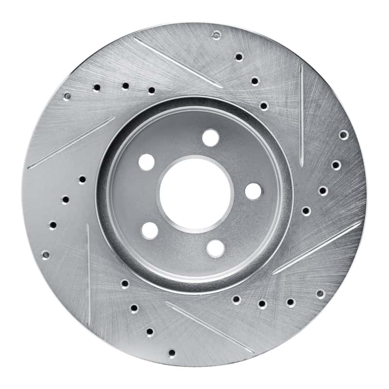 R1 Concepts — R1 89-95 Chrysler LeBaron Front Left Drilled & Slotted Silver Brake Rotor
R1 Brake Rotor Drill - view 5
