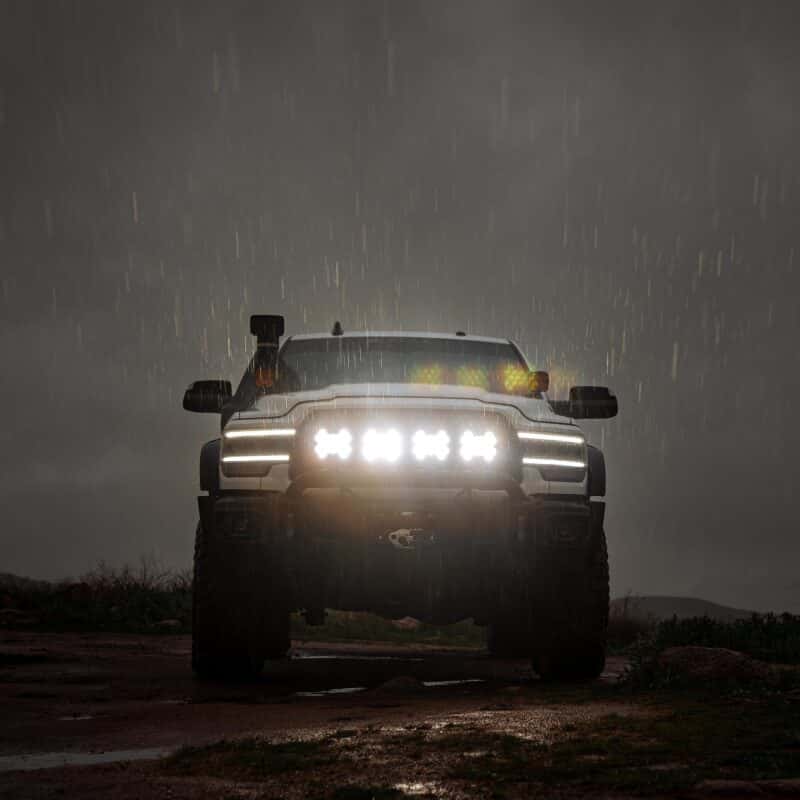 KC HiLiTES — KC HiLiTES SlimLite 8in. LED Light Shield SAE Driving (Shield Only) - Clear - view 3