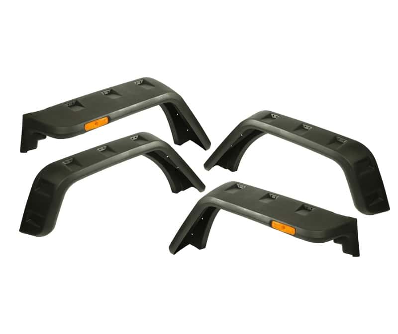 Rugged Ridge — Rugged Ridge Hurricane Fender Flare Kit EU Textured 07-18 Jeep Wrangler JK
OFFROAD_FENDERFLARES
FndrFlareHdwKt - view 1