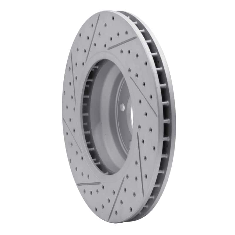 R1 Concepts — R1 07-15 BMW 335I Front Right Drilled & Slotted Geo-Carbon Rotor - view 4