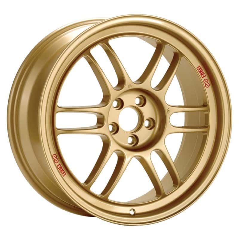 Enkei — Enkei RPF1 17x8 5x100 45mm Offset 73mm Bore Gold Wheel 02-10 WRX & 04 STI - view 1