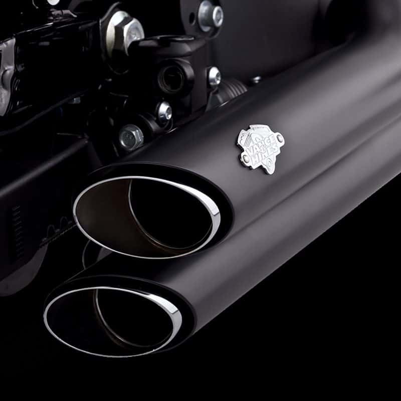 Vance and Hines — Vance & Hines HD Sportster 14-22 Shortshots Staggered Black Full System Exhaust - view 2