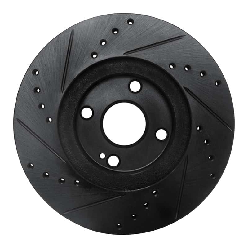 R1 Concepts — R1 01-05 Mazda Miata Front Right Drilled & Slotted Black Brake Rotor
R1 Brake Rotor Drill - view 5