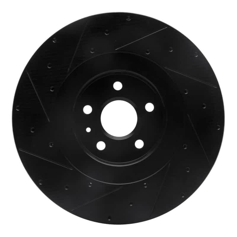 R1 Concepts — R1 2009-2015 Cadillac CTS Front Right Drilled & Slotted Black Brake Rotor
R1 Brake Rotor Drill - view 5