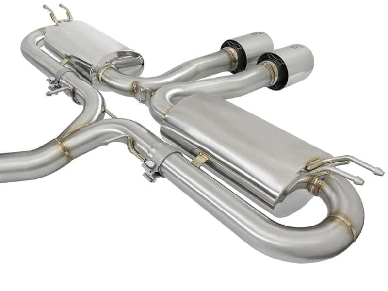 aFe — aFe Takeda 3in 304 SS Cat-Back Exhaust System w/Polished Tips 2017+ Honda Civic Si (4dr) I4 1.5L (t)
Cat-Back Exhaust - view 3