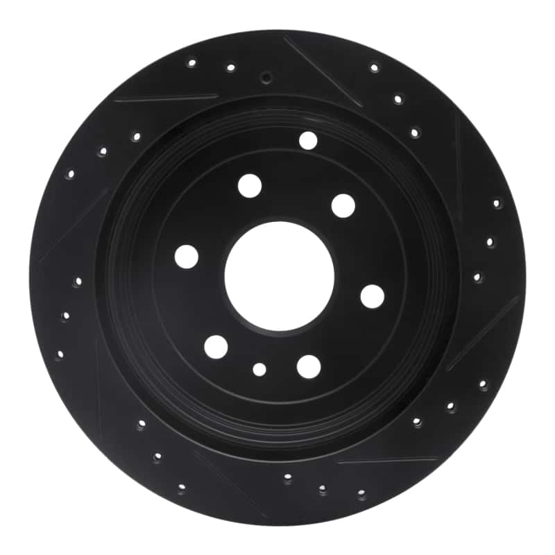 R1 Concepts — R1 07-17 Buick Enclave Rear Left Drilled & Slotted Black Brake Rotor
R1 Brake Rotor Drill - view 5