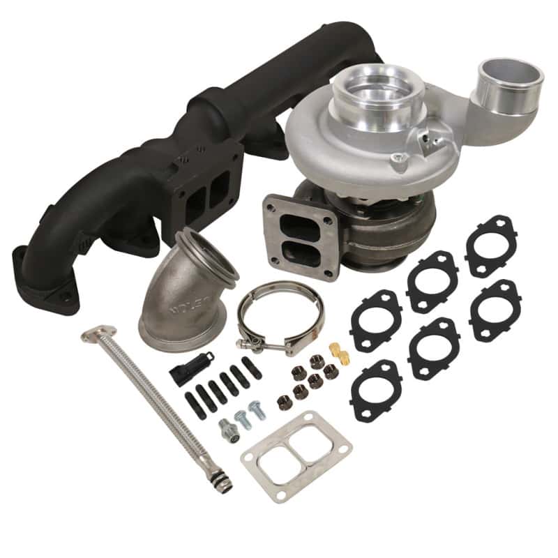 BD Diesel — BD Diesel Iron Horn 5.9L Turbo Kit S363SXE/76 0.91AR Dodge 03-07
IRON HORN TURBO KIT
Turbocharger Kit - view 1