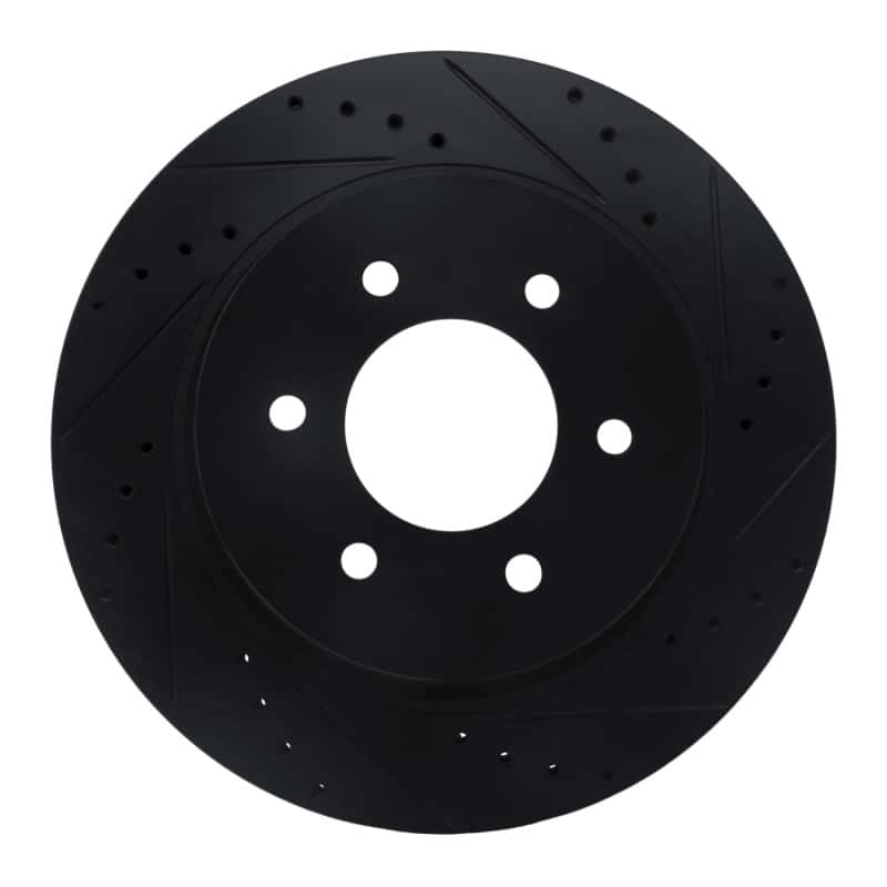 R1 Concepts — R1 16-24 Nissan Titan XD Front Right Drilled & Slotted Black Brake Rotor
R1 Brake Rotor Drill - view 1