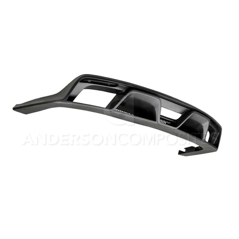 Anderson Composites — Anderson Composites 15-16 Ford Mustang R-Style Rear Valance (for Quad Tip Exhaust) - view 2