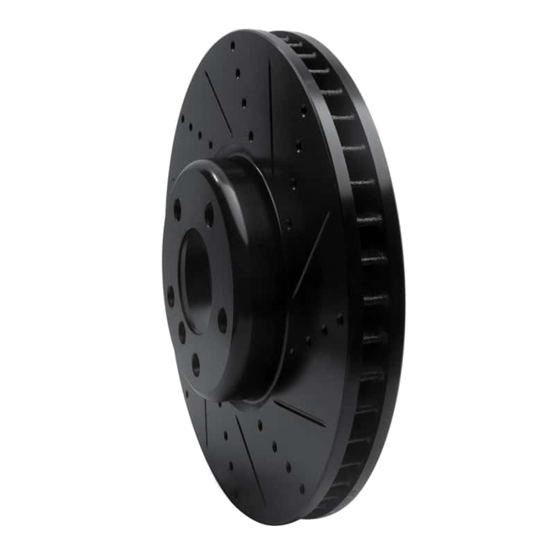 R1 Concepts — R1 10-18 BMW 550I Left Front Drilled & Slotted Black Brake Rotor
R1 Brake Rotor Drill - view 2