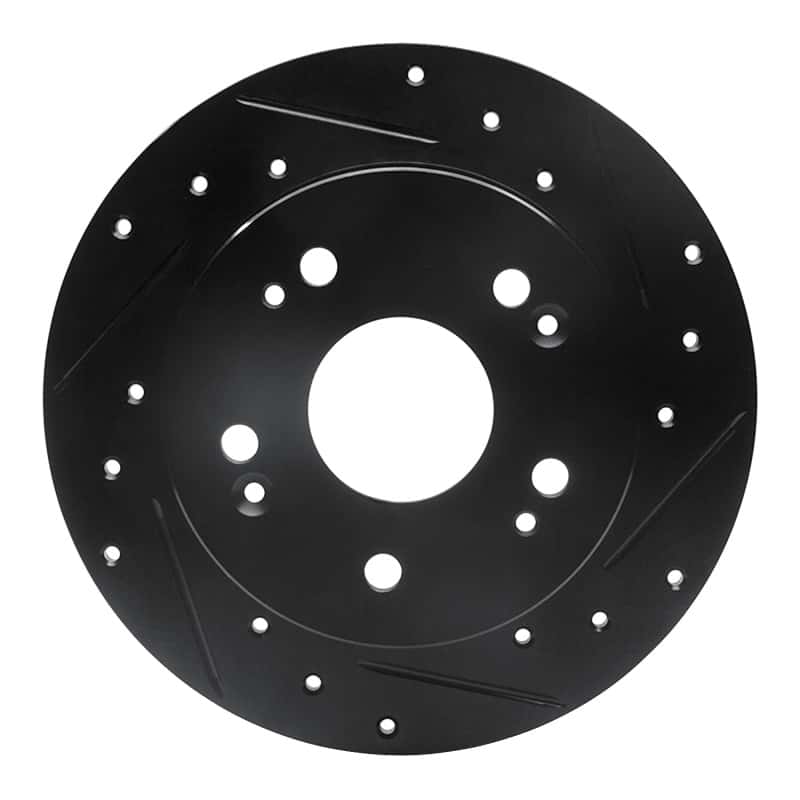 R1 Concepts — R1 97-15 Acura CSX Rear Right Drilled & Slotted Black Brake Rotor
R1 Brake Rotor Drill - view 1