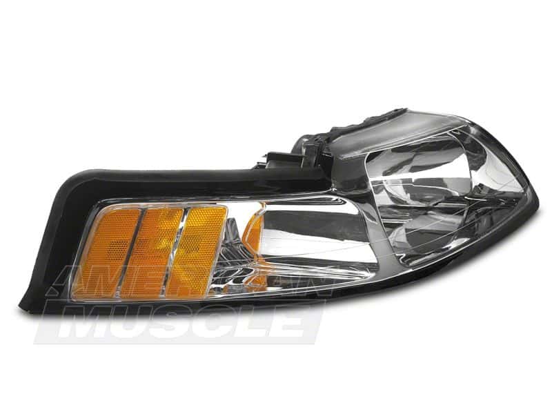 Raxiom — Raxiom 99-04 Ford Mustang Axial Series OE Style Headlights- Chrome Housing (Clear Lens)
Headlights - view 3