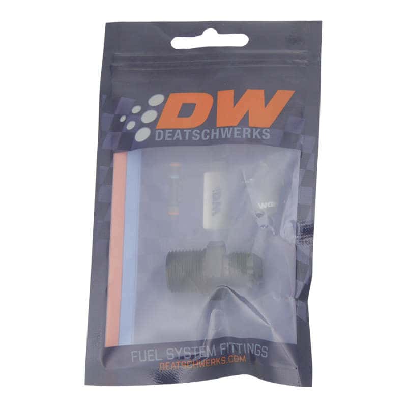 DeatschWerks — DeatschWerks 6AN Male Flare to 3/8in Male NPT Adapter - Anodized Matte Black
Lines & Fittings - view 2