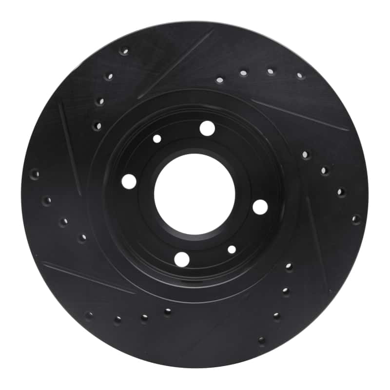R1 Concepts — R1 00-04 Volvo V40 Front Right Drilled & Slotted Black Brake Rotor
R1 Brake Rotor Drill - view 5