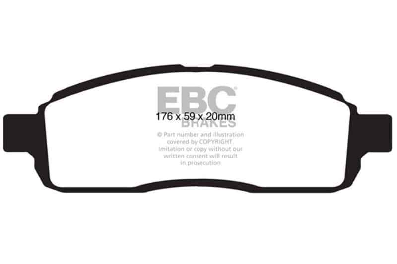 EBC — EBC 09 Ford F150 4.6 (2WD) 6 Lug Ultimax2 Front Brake Pads
Disc Brake Pad - view 1