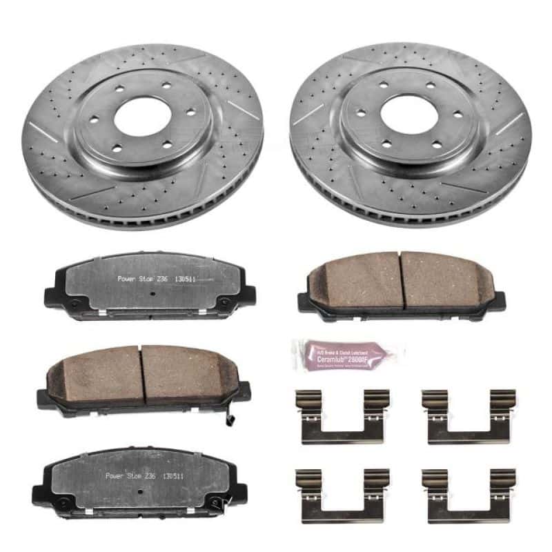 PowerStop — Power Stop 06-07 Infiniti QX56 Front Z36 Truck & Tow Brake Kit - view 1