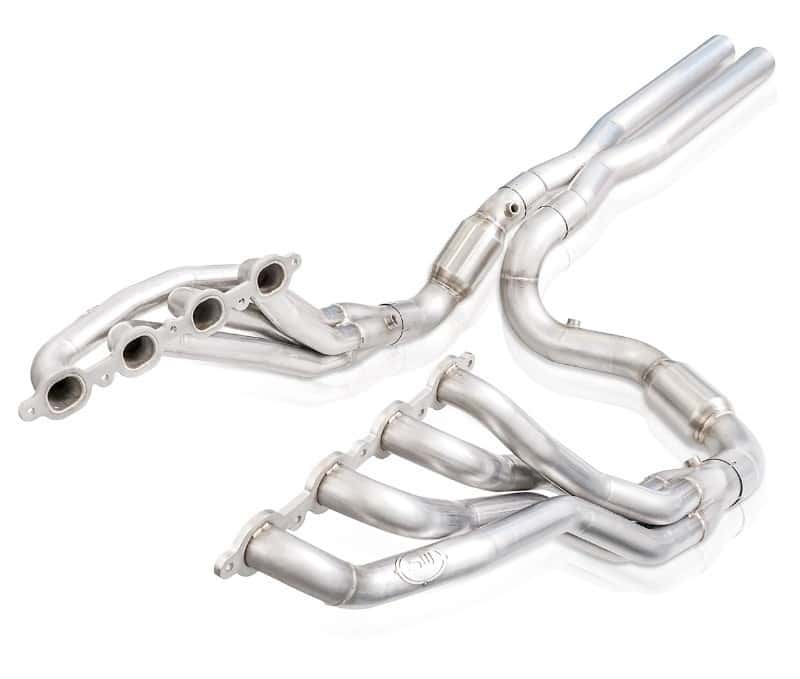 Stainless Works — Stainless Works 2019+ Chevrolet Silverado 5.3/6.2 Catted Headers 1-7/8in Primaries 3in Leads X-Pipe
Exhaust System - view 2
