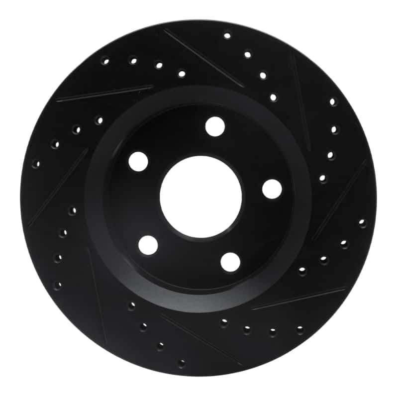 R1 Concepts — R1 07-18 Jeep Wrangler Front Left Drilled & Slotted Black Brake Rotor
R1 Brake Rotor Drill - view 5