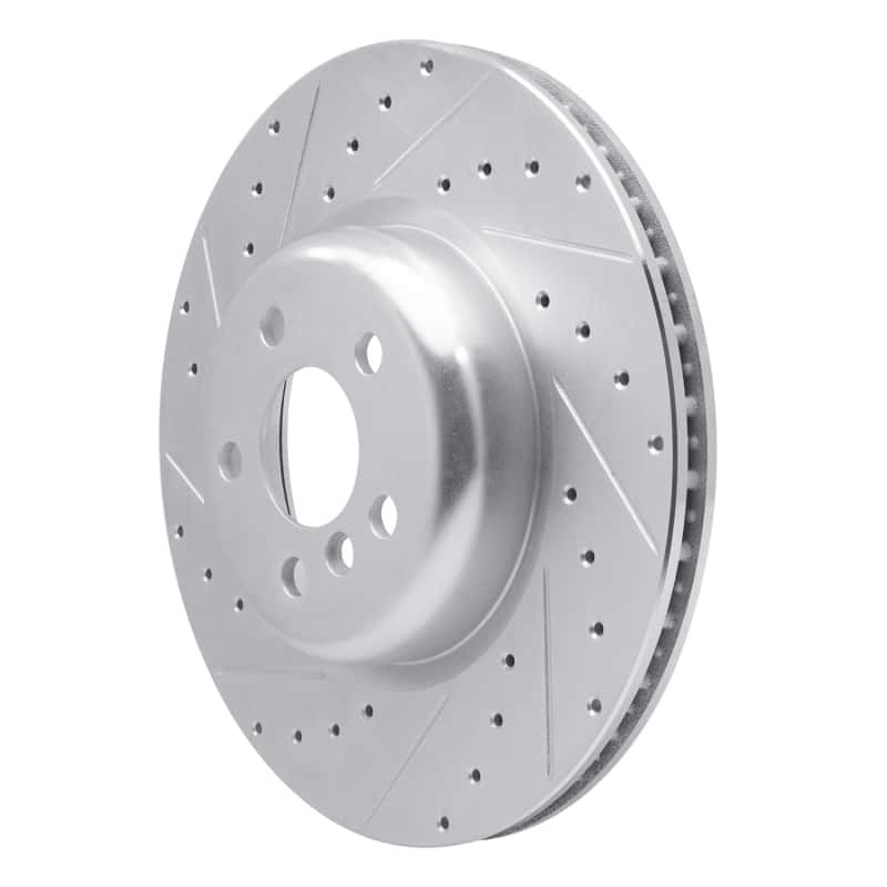 R1 Concepts — R1 16-25 BMW 540I xDrive Rear Left Drilled & Slotted Silver Brake Rotor
R1 Brake Rotor Drill - view 2