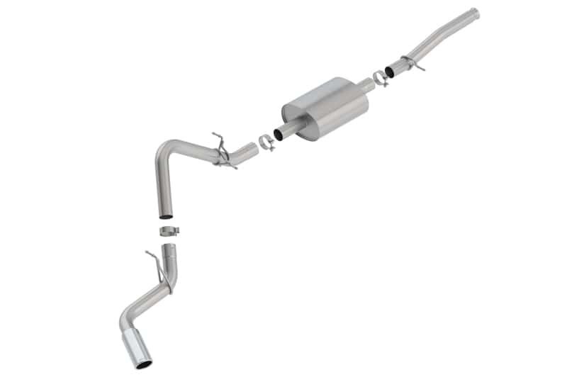 Borla — Borla 2019 Silv/Sierra C/B Exhaust S-Type 1500 5.3L V8 AT 2&4WD 2DR REG. CAB, STD. BED WB 126
Cat-Back System - view 1