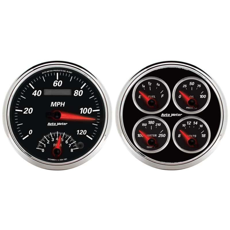AutoMeter — Autometer 5inch Kit Box - Tach Speedo Combo / Oil Pressure / Water Temp / Volt / Fuel Level
GA 5" Q&RPM/SPD DBII - view 2
