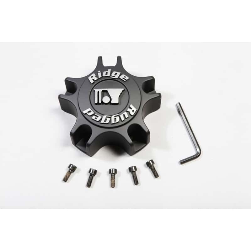 Rugged Ridge — Rugged Ridge Wheel Center Cap Black Drakon Wheel - view 2