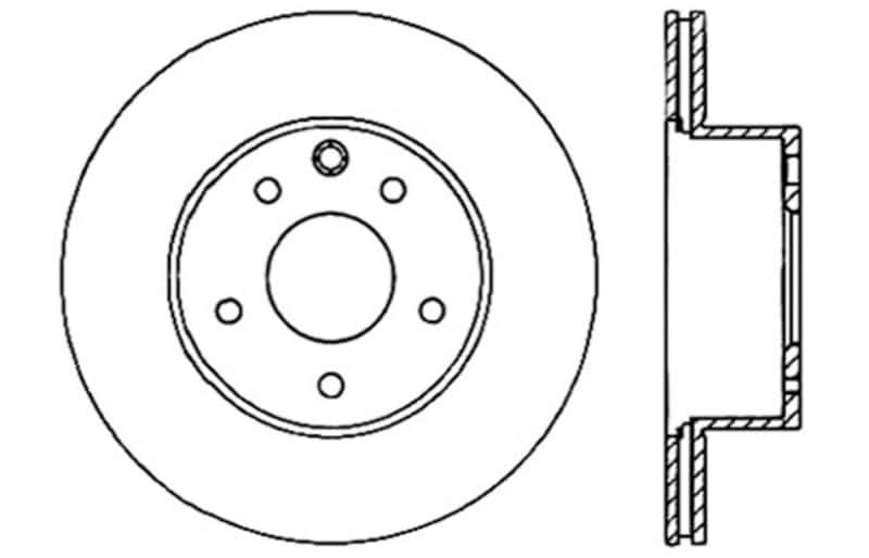 Stoptech — StopTech 06-07 350Z / 05-07 G35 / 06-07 G35X SportStop Slotted & Drilled Rear Right Rotor
Slot/Drill Rotor - view 7