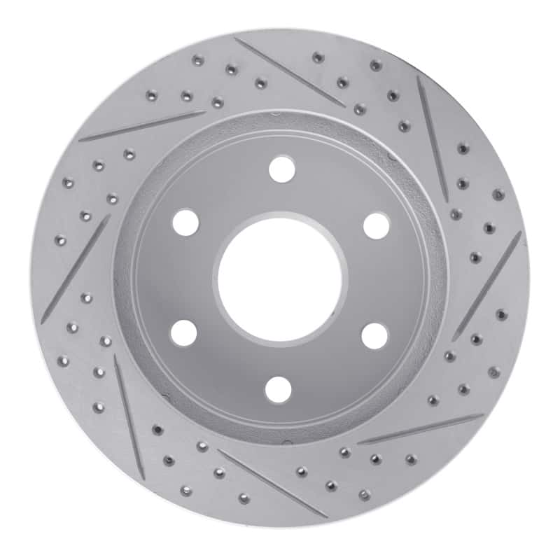 R1 Concepts — R1 21-22 Chevrolet Colorado Rear Right Drilled & Slotted Geo-Carbon Rotor - view 5
