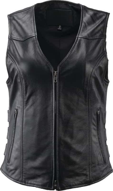 Kuryakyn — Kuryakyn Leather By River Road Plains Leather Vest Black Womens - Small - view 1