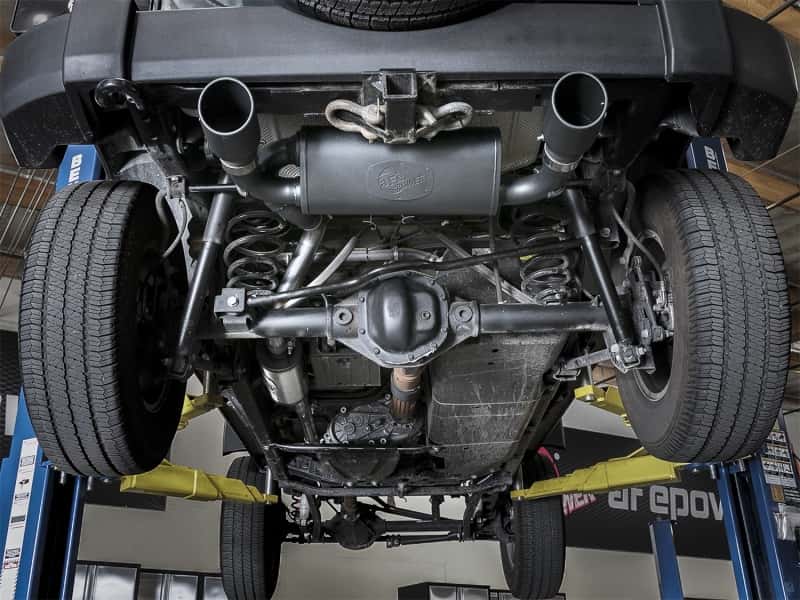 aFe — aFe Rebel Series 2.5in 409 SS Cat-Back Exhaust w/ Black Tips 2007+ Jeep Wrangler (JK) V6 3.6L/3.8L
Cat-Back Exhaust - view 8