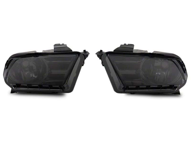 Raxiom — Raxiom 10-12 Ford Mustang Axial Series OEM Style Rep Headlights- Chrome Housing- Smoked Lens
Headlights - view 2