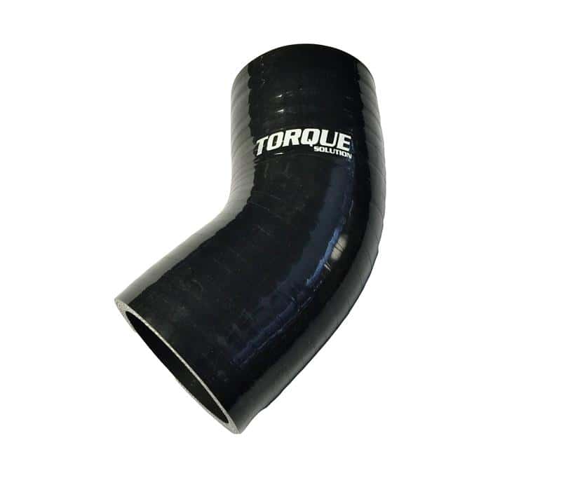 Torque Solution — Torque Solution 45 Degree Silicone Elbow: 2.5 inch Black Universal - view 2