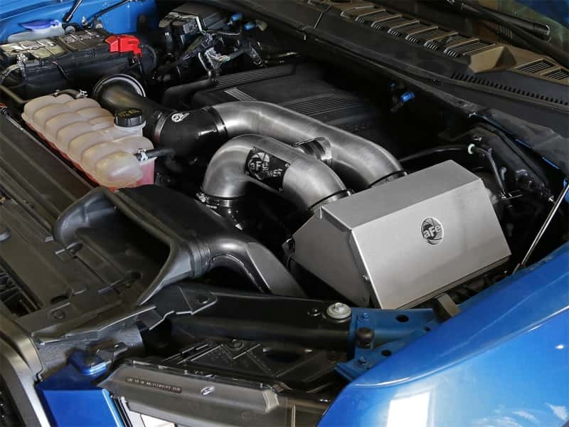 aFe — aFe Magnum FORCE Stage-2 Pro 5R Cold Air Intake System 2017 Ford Raptor V6-3.5L (tt)
Magnum FORCE Intake - view 8
