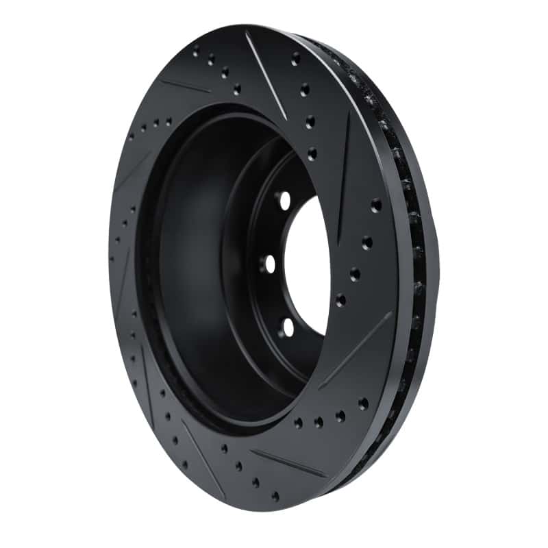 R1 Concepts — R1 11-22 Ford F-250 4WD (Super Duty) Rear Left Drilled & Slotted Black Brake Rotor
R1 Brake Rotor Drill - view 4