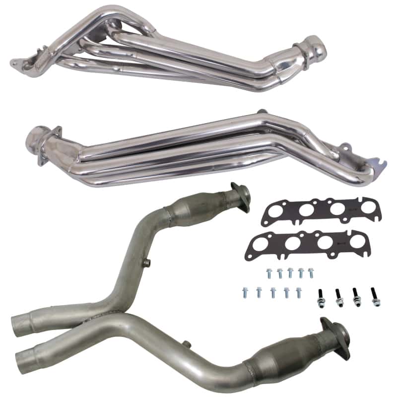 BBK — BBK 11-14 Ford Mustang GT 1-3/4 Long Tube Headers w/High Flow Catted Mid Pipe (Silver Ceramic)
Exhaust Header
Exhaust Kit - view 1