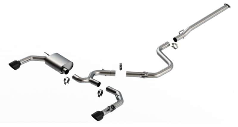 Borla — Borla 22-23 Hyundai Elantra N 2.0L 4 CYL. Turbo AT/MT ATAK Catback Exhaust Black Chrome
Cat-Back System - view 2