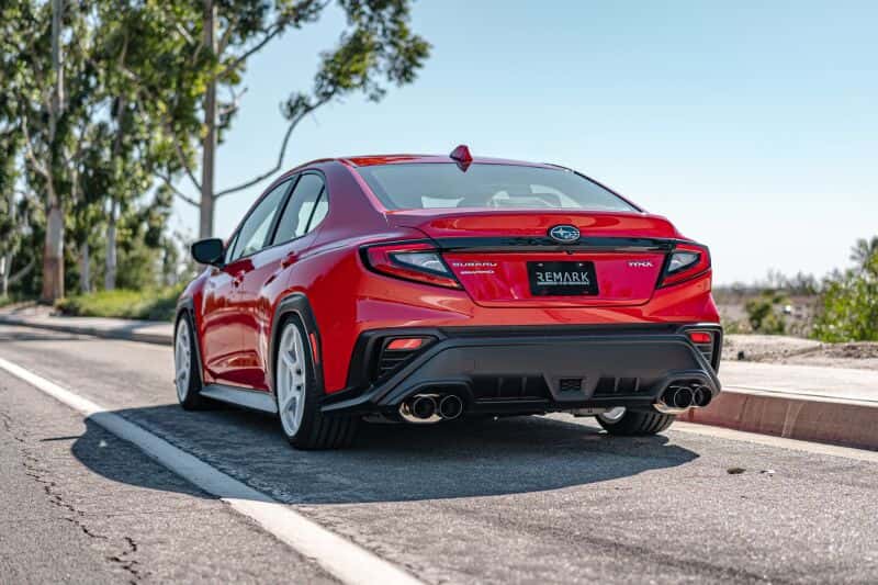 Remark — Remark 2022+ Subaru WRX VB Axle Back Exhaust w/Burnt Stainless Steel Dual Wall Tip - view 1