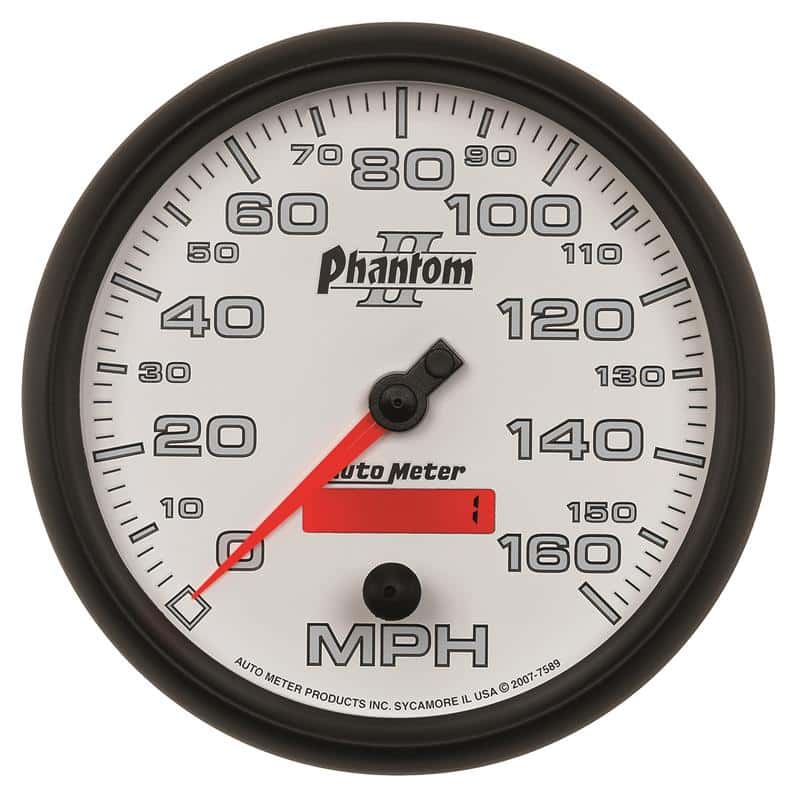 AutoMeter — Autometer Phantom II 5in Electrical Programmable Speedometer 150MPH
5" SPEEDO, 160 MPH, - view 2