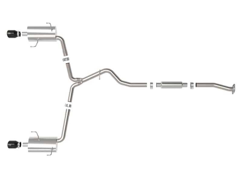 aFe — aFe Subaru Forester XT 14-18 H4-2.5L (t) Takeda 2-1/2in to 2-1/4in 304 SS Cat-Back- Black Tip
Cat-Back Exhaust - view 2