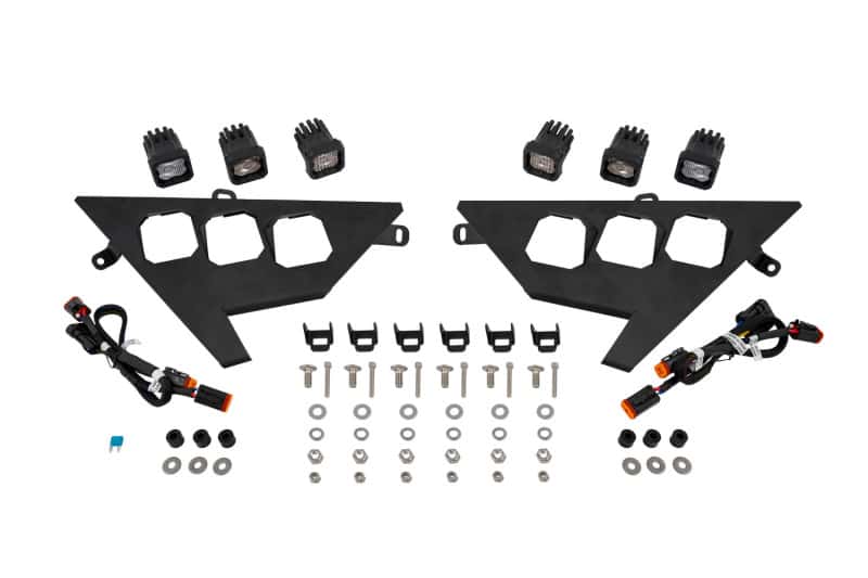 Diode Dynamics — Diode Dynamics 20-Present Polaris RZR C1 Headlamp Kit Pro - White ABL (Pair) - view 1