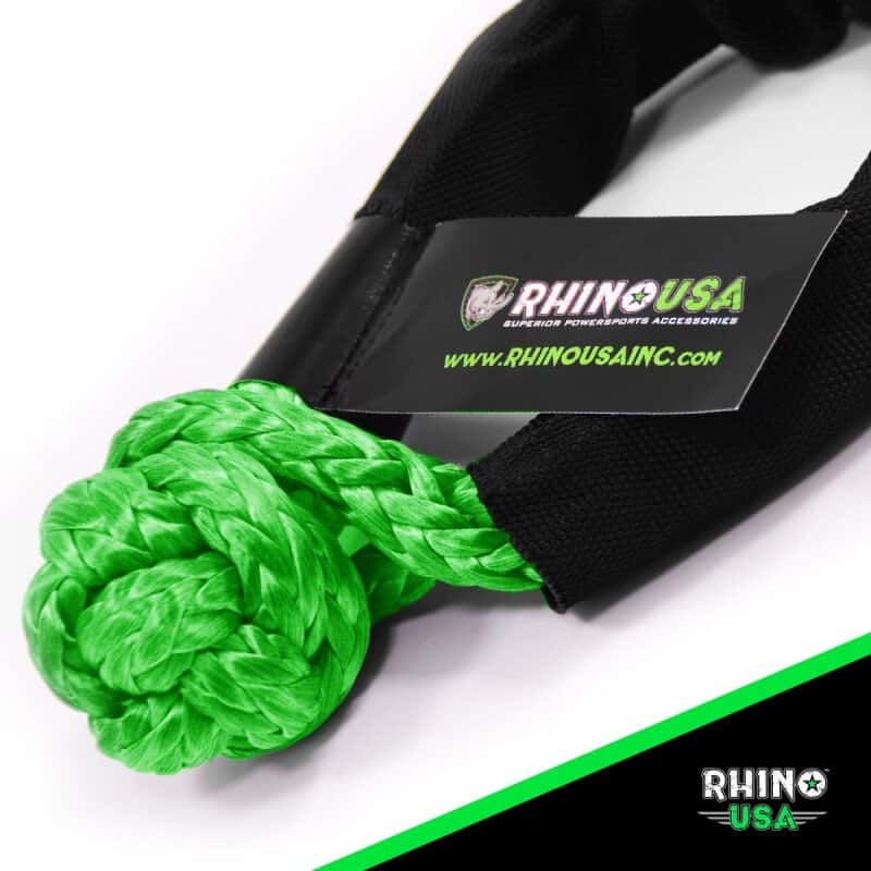 Rhino USA — Rhino USA Synthetic Soft Shackle (2Pk 3/8InX22In) (Green)
Winch Shackle - view 4