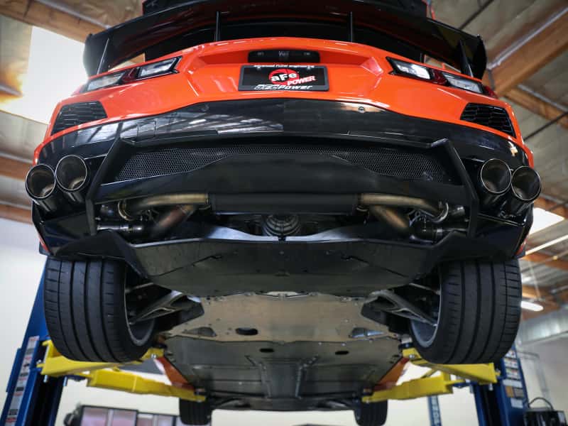 aFe — aFe MACH Force-Xp 2-1/2in 304SS Cat-Back 2020 Chevy Corvette (C8) 6.2L - Black Tip
Cat-Back Exhaust - view 5