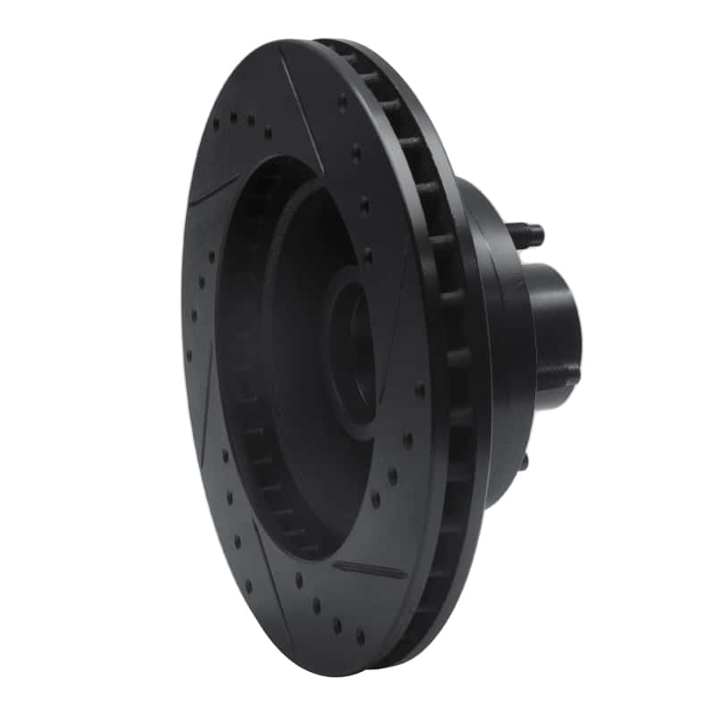 R1 Concepts — R1 79-91 Ford LTD Front Left Drilled & Slotted Black Brake Rotor
R1 Brake Rotor Drill - view 4