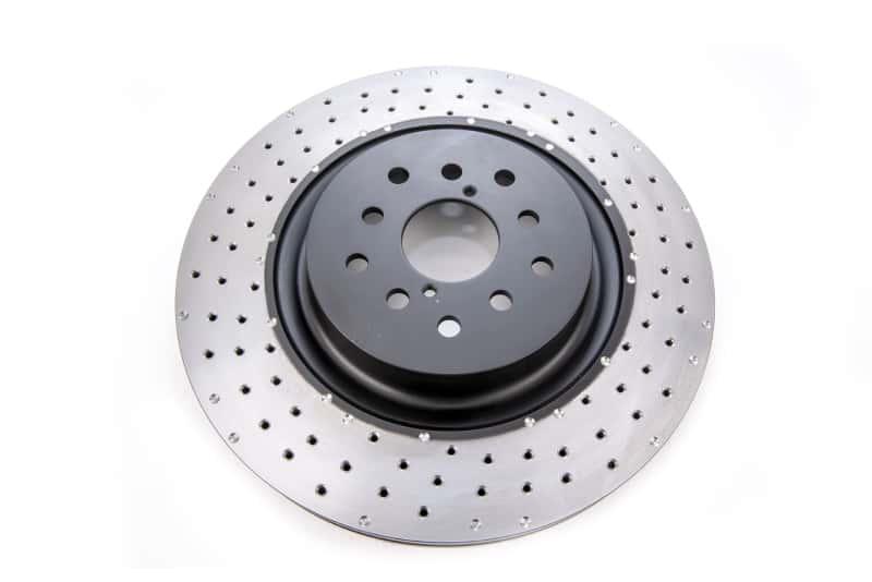 DBA — DBA 04-17 Subaru WRX STi Front Cross Drilled/Dimpled 4000 XD Series Rotor
Brake Rotor - view 1