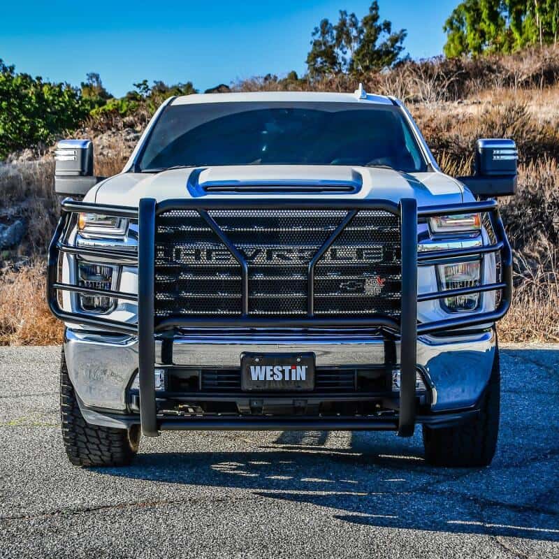 Westin — Westin 20-22 Chevrolet Silverado 2500/3500 HDX Modular Grille Guard - Black
Grille Guard - view 3