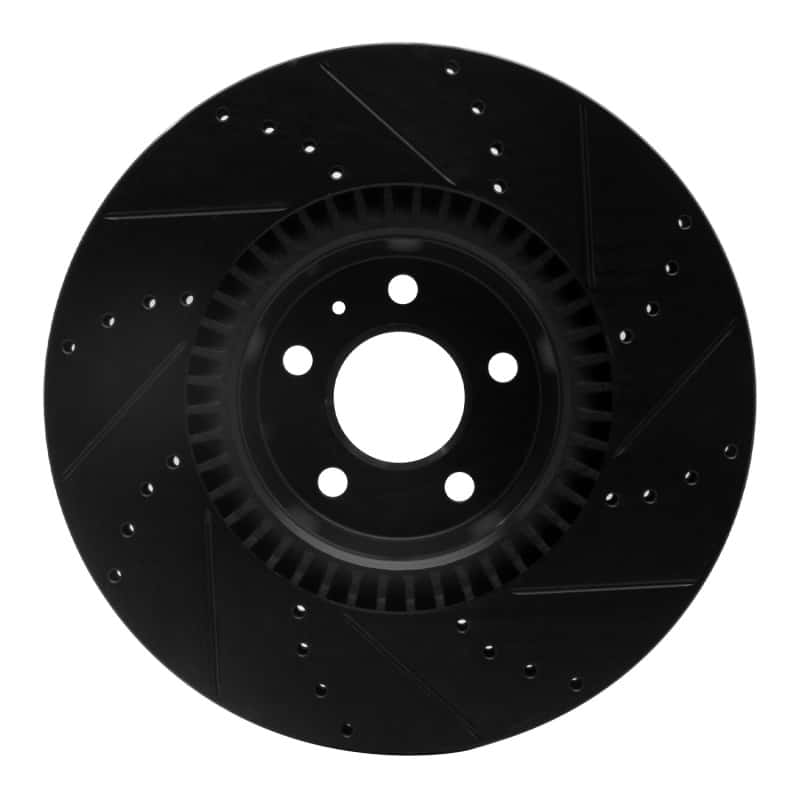 R1 Concepts — R1 12-18 Audi A7 Quattro Front Left Drilled & Slotted Black Brake Rotor
R1 Brake Rotor Drill - view 5